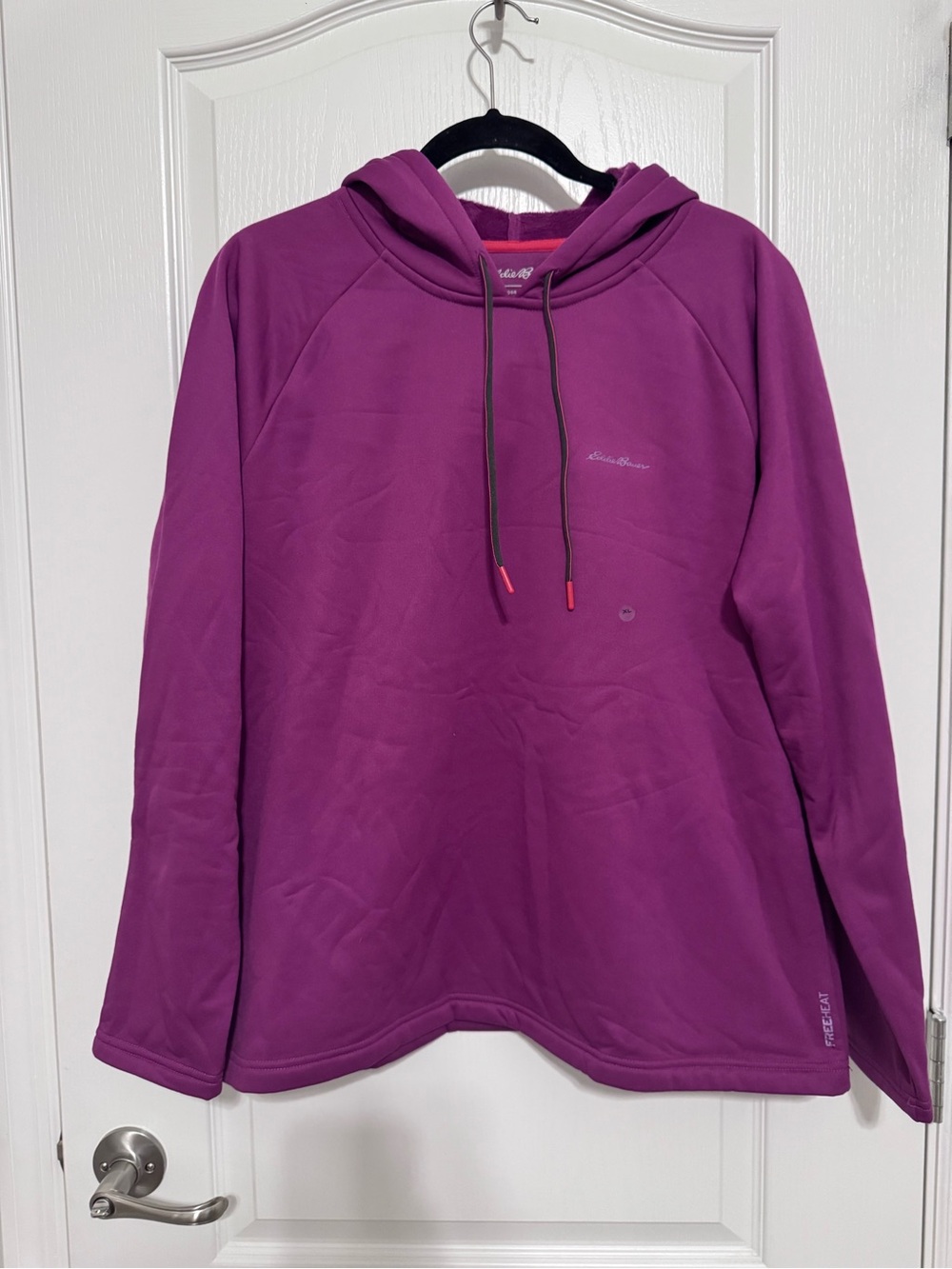Eddie Bauer Purple Pullover Hoodie Fleece Lining